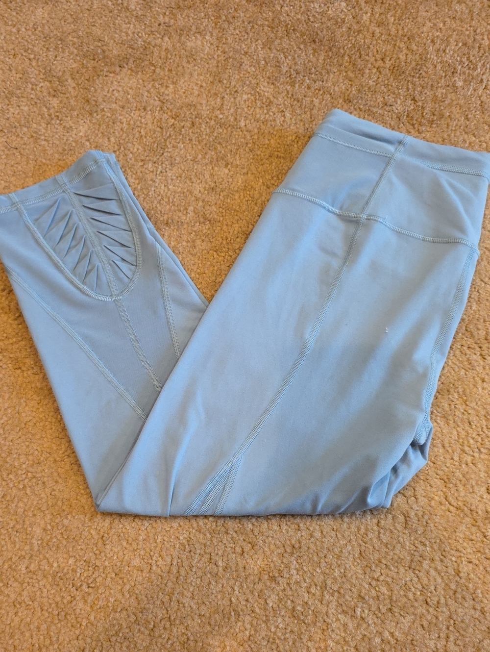 Victoria Secret Women's High-Waist Leggings with Side Cutouts in Light Blue